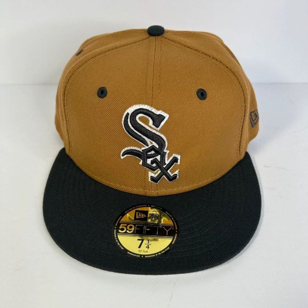 New Era 59FIFTY Chicago White Sox Fitted Hat Size 7 1/4 - Brown / Gray